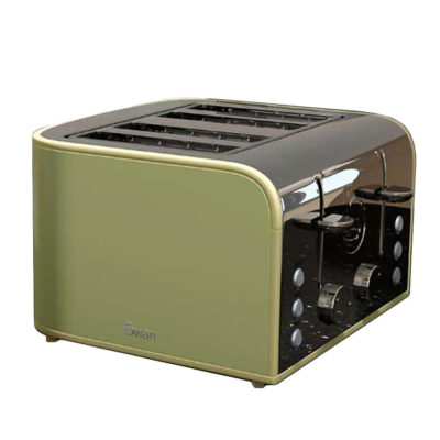 Swan Retro 4 Slice Toaster - Green Swan Retro 4 Slice Toaster - Green